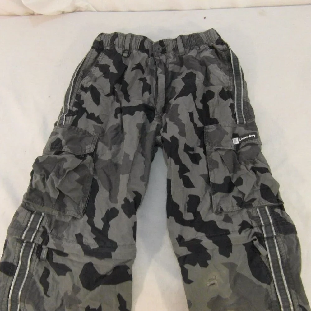 YOUTH BOY'S szLARGE URBAN PIPELINE CITY CAMOUFLAGE GRAY ZIPPER FLY PANTS IG1045 - Picture 1 of 12